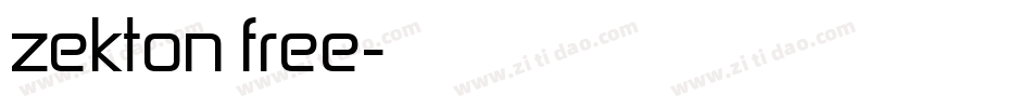 zekton free字体转换